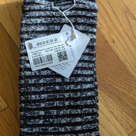 Lululemon Womens Textured Fleece-Lined Knit Ear Warmer (NWT) - Picture 3 of 3